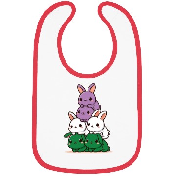 Discover Bunnies Genderqueer Flag Pride Month Cute Bunny Bibs