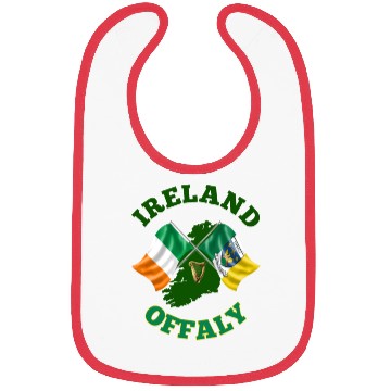Discover Offaly Ireland Irish Flag and County Flag Bibs