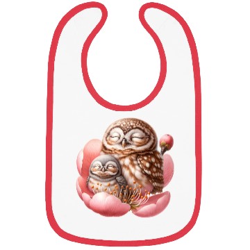 Discover Owls Sleeping In Flower Bibs