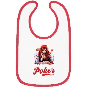 Discover Poker Girl Can Play Poker Bibs