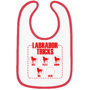 Discover LABRADOR TRICKS Funny Labrador Retriever Dog Bibs