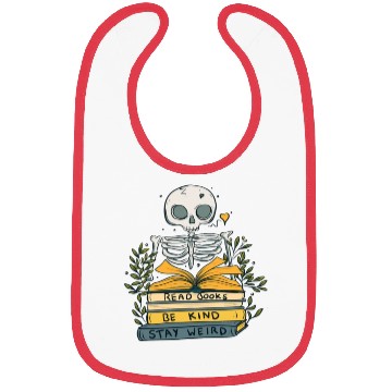 Discover Read books be kind stay weird Bibs
