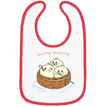 Discover Happy Sailing Dumpling Bibs