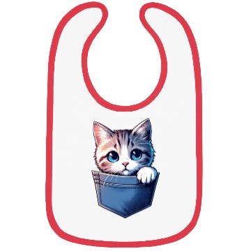 Discover Meowy in a pocket Bibs