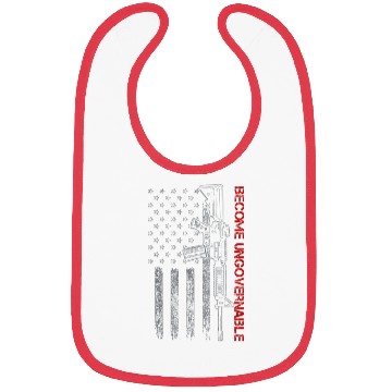 Discover Become Ungovernable American USA Flag Bibs