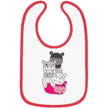 Discover Gynephilia Flag Pride Lgbtq Cute Hippo Bibs