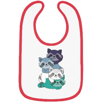 Discover Oriented Aroace Flag Pride Lgbtq Cute Raccoon Bibs