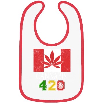 Discover Comical 420 Celebrate Herb Weed Marijuana Design Bibs