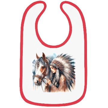 Discover My Horse Friend Bibs