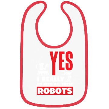 Discover Funny Robotics Robot Engineering Programming Bibs