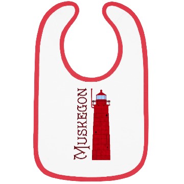 Discover Muskegon Red Lighthouse Bibs