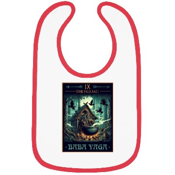 Discover Baba Yaga The Hermit Tarot Card Pagan Witch Bibs