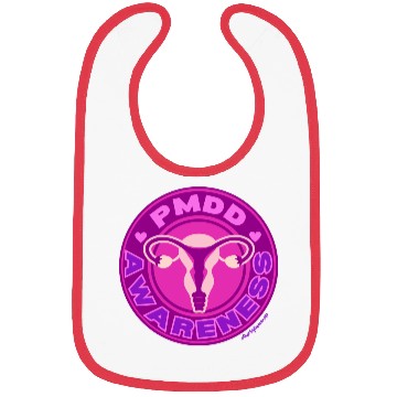 Discover PMDD Awareness Logo | Pink Purple Womb Bibs