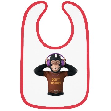 Discover "Melodic Primate: The Musical Chimpanzee" Bibs