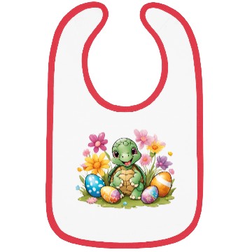 Discover Easter Turtle Delight: Colorful & Cute Design Bibs