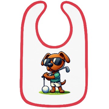 Discover Rhodesian Ridgeback Golfer Golf Course Dog Owner Bibs