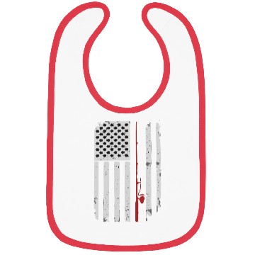 Discover I Love USA Heart Flag Bibs