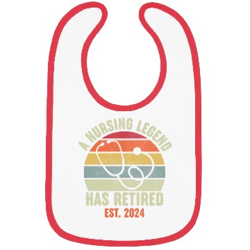 Discover Retired Nurse 2024 Bibs, Funny Retired Nurse