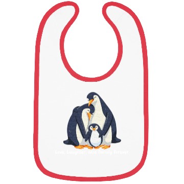 Discover Penguin Family Bibs