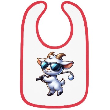 Discover Goat Golfer Golf Course Dog Owner Bibs
