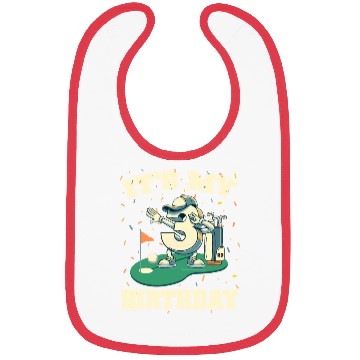 Discover It's My Birthday Boy 3rd Golf B-day Golfing Bibs