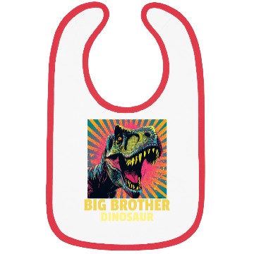 Discover Big Brother Dinosaur Bibs