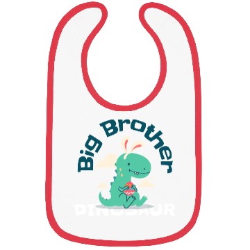 Discover Big Brother Dinosaur Bibs