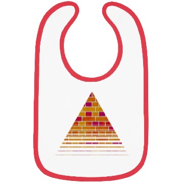 Discover Brick triangle geometric element Bibs