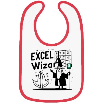 Discover excel wizad funny accountant, bookkeeper and audit Bibs