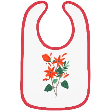 Discover Flowers spring Bibs