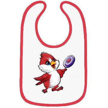 Discover Cardinal Frisbee Fun: Vibrant Cardinal Design for Bibs
