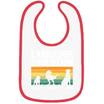 Discover Labrador EVOLUTION Labrador Lovers Funny Bibs