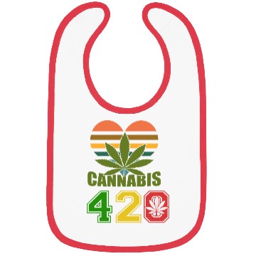 Discover Hysteric 420 Love Good Herb Weed Marijuana Design Bibs