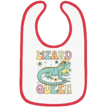 Discover Lizard Queen Groovy Bearded Dragon Lizard Lover Bibs