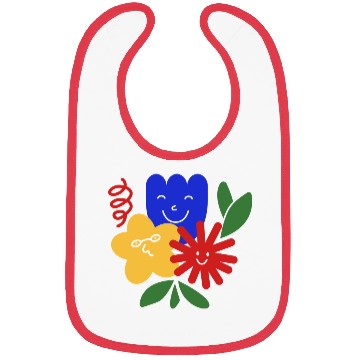 Discover Colorful Flower For Spring Bibs