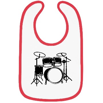 Discover Drum kit logo for drummer Bibs