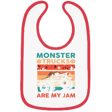 Discover Monster Truck Are My Jam Bibs