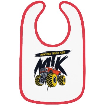 Discover monster trucks kids Bibs