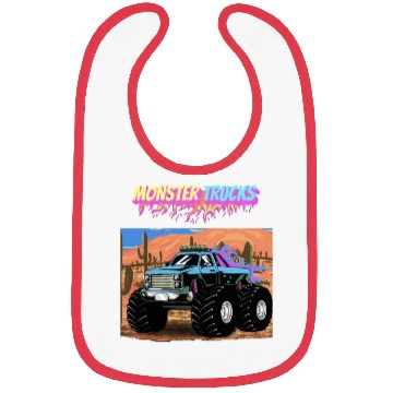 Discover monster truck Bibs