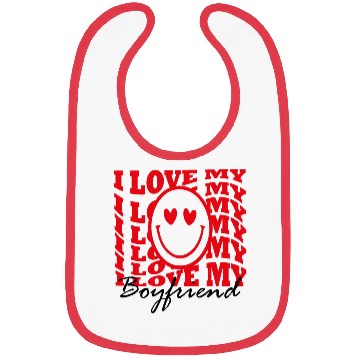Discover I Love my boyfriend Bibs