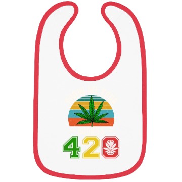 Discover Fun 420 Show Me Herb Weed Marijuana Design Bibs