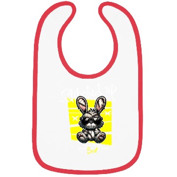 Discover Stitched Up Cool Bunny with Sunglasses Bibs