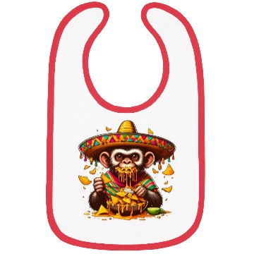 Discover Cinco de Mayo monkey with nachos Bibs