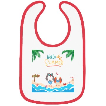 Discover beach lobster Bibs