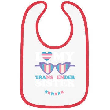 Discover I Love My Transgender Sister Family Trans LGBTQ Bibs