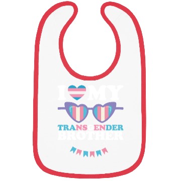 Discover I Love My Transgender Brother Family Trans LGBTQ Bibs