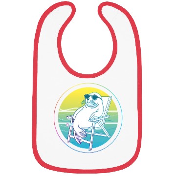 Discover Neon Seal in Beach Chair Bibs