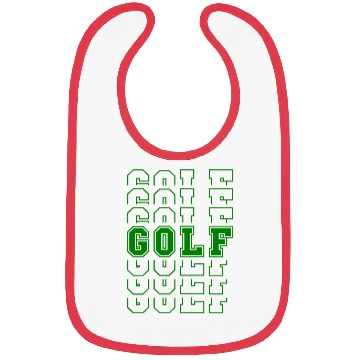 Discover Golf Sport Multi Word Style Bibs