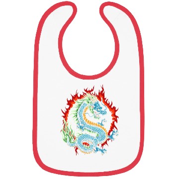 Discover Angry Japanese Dragon Bibs