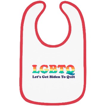 Discover Funny LGBTQ Anti Biden - Let's Get Biden To Quite Bibs